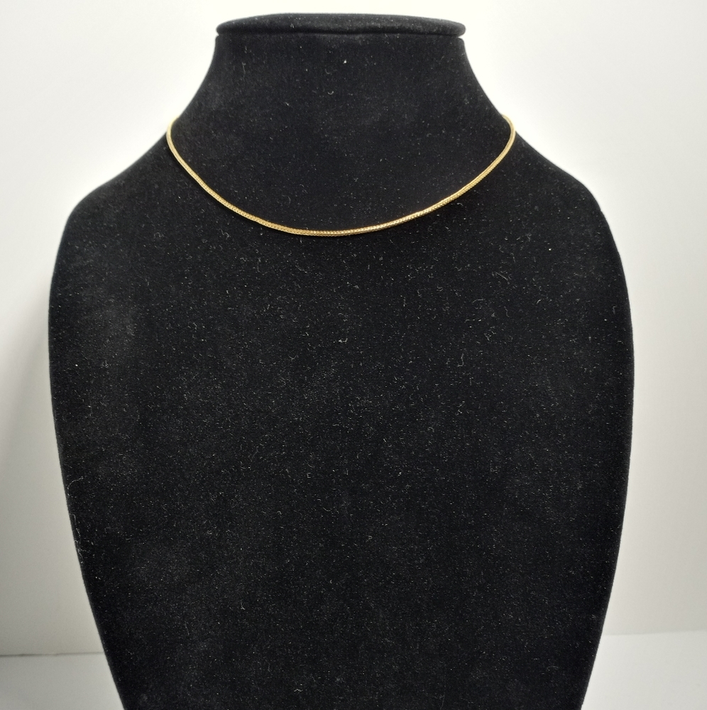 Real 18k gold snake chain